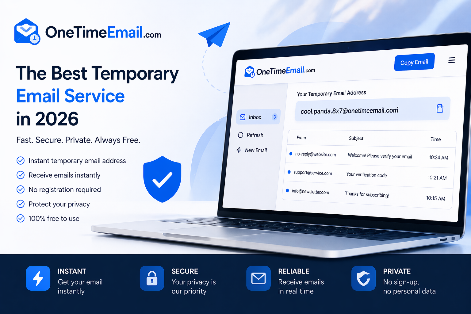 Best Temporary Email Service in 2026: Why OneTimeEmail.com Is the Smart Choice